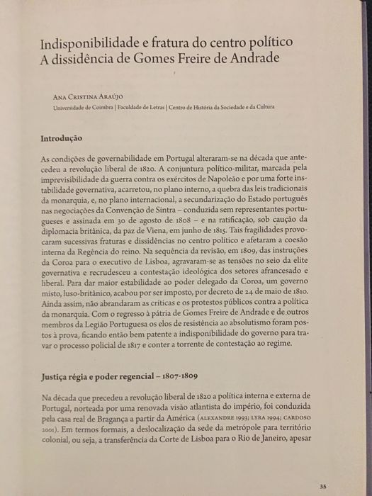 Gomes Freire / Revolução na Terceira