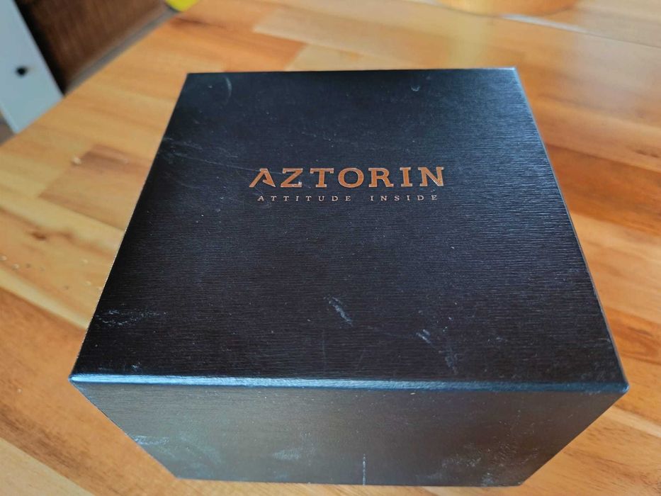 Zegarek męski AZTORIN Chronograph 100m – elegancki, pudełko