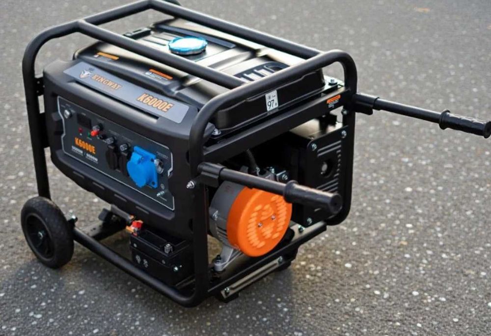 Бензиновий генератор Kingway 6кВт однофазний з електростартером
