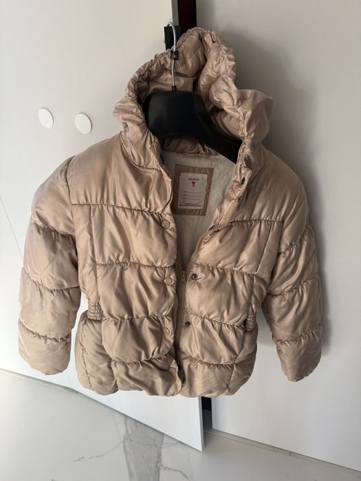 Kurtka zimowa złota rozm 8-9 lat