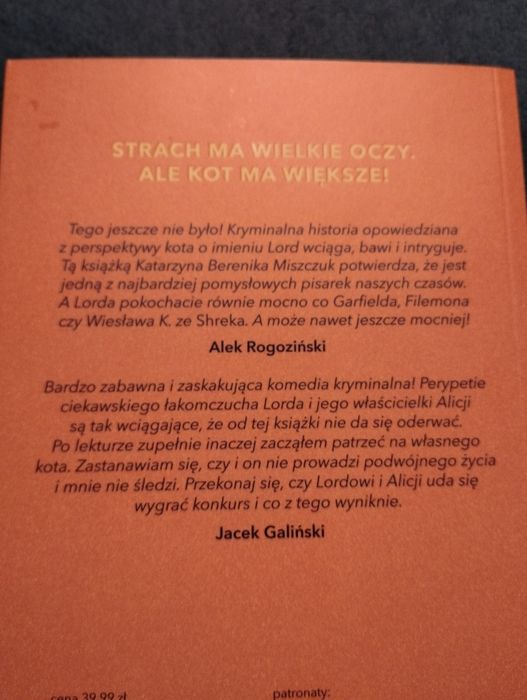 Katarzyna Berenika Miszczuk Ja cie kocham a ty miau