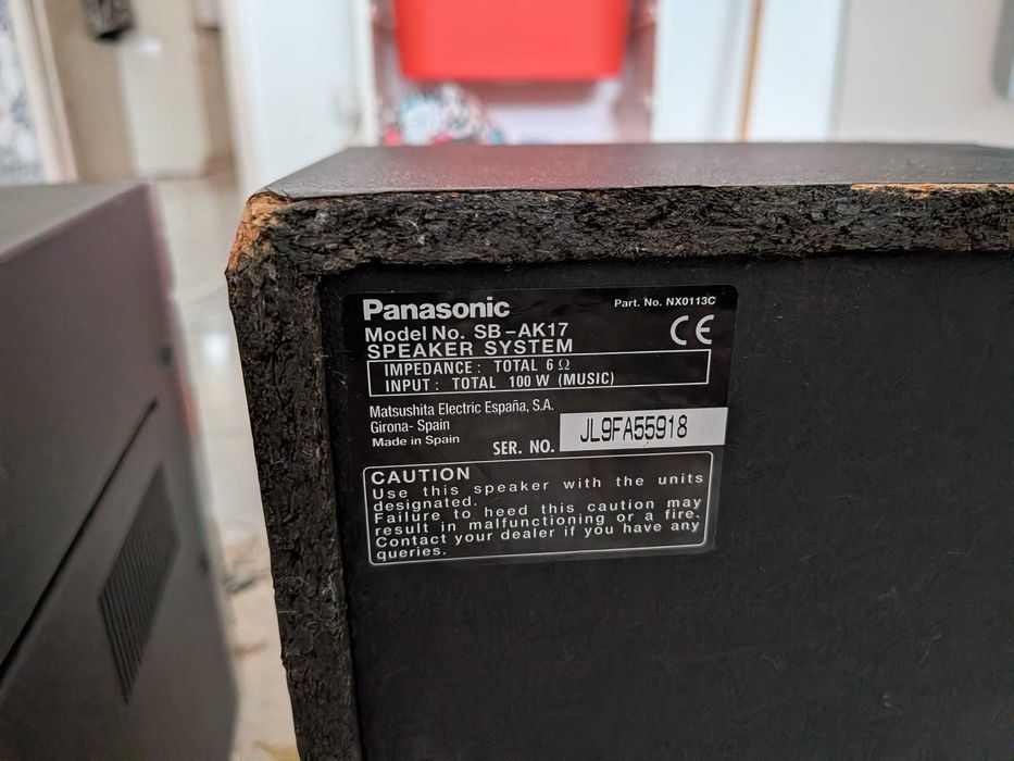 Aparelhagem Philips c/ Colunas Panasonic 100W | AUX e Cassetes