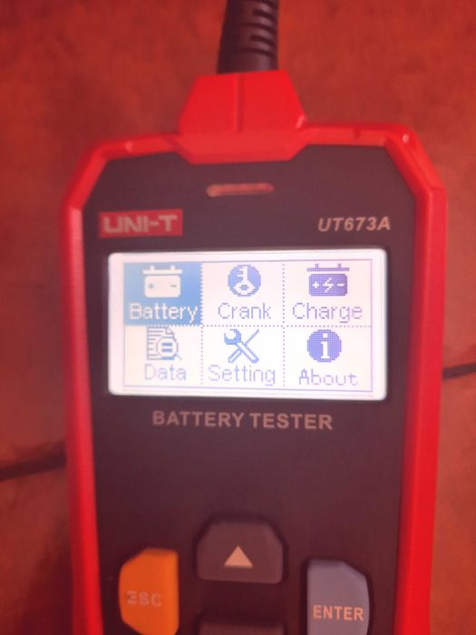 UNI-T analisador UT673A verificador de baterias auto 12v ou 24v NOVO