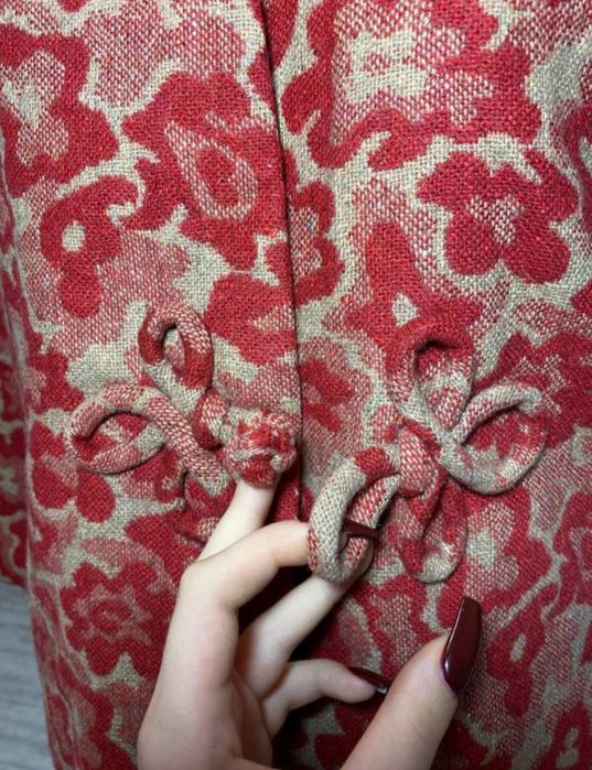 Піджак, жакет червоний у японському чи китайському стилі