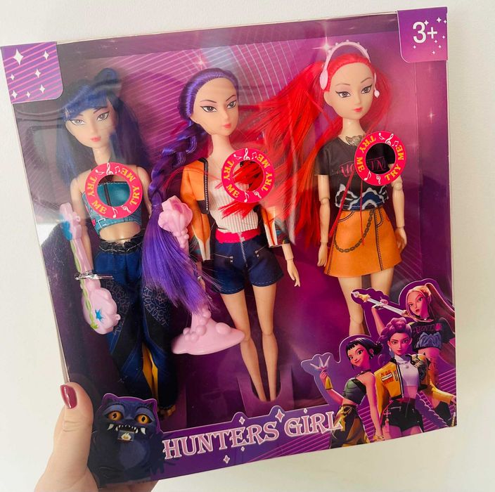 Lalki Demon Hunters 3 sztuki - grające