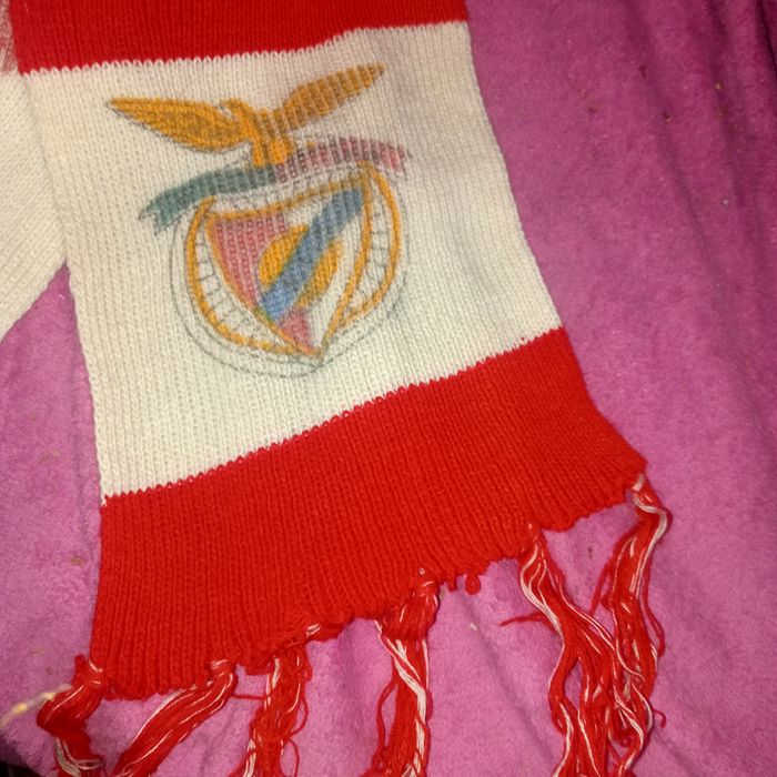 Cachecol de lã do Benfica