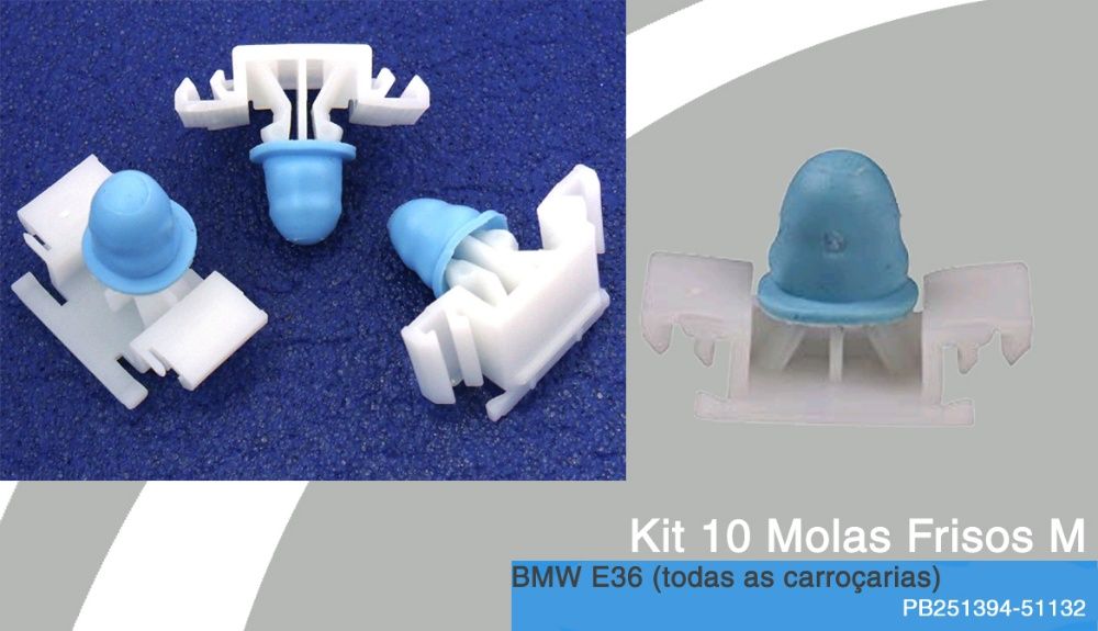 Kit 10molas frisos portas BMW E36 pack M