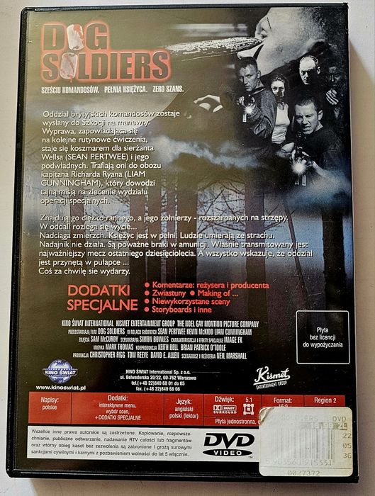 Dog Soldiers film dvd