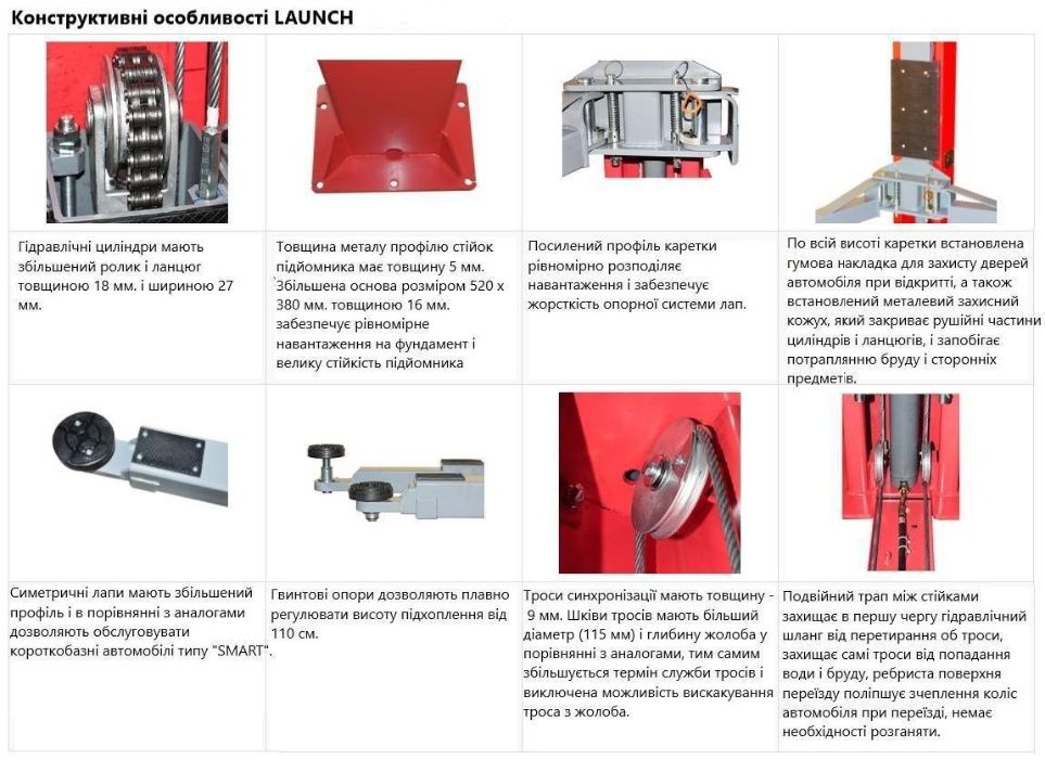 Підйомник двох стійковий LAUNCH TLT-235SB 3.5 т 380в
