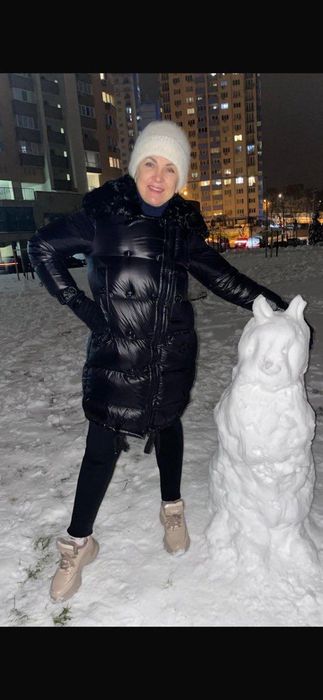 Теплый натуральный пуховик MANCLER оригинал 46-48р