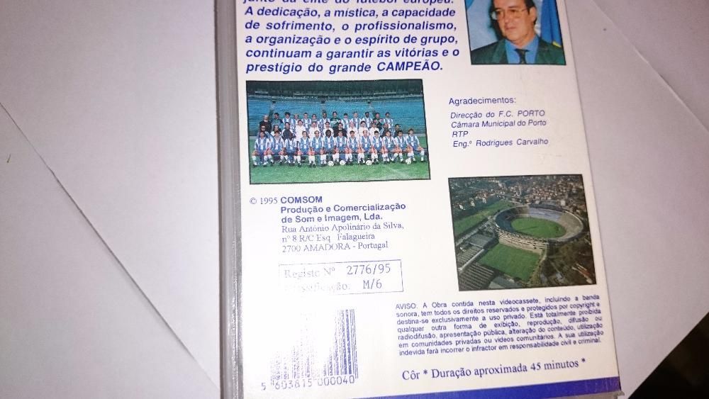 futebol clube do porto - campeão nacional 94/95 (o filme em vhs) raro