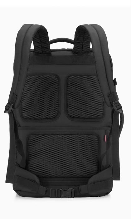 PUCCINI duży plecak podróżny  kabinowy do samolotu czarny 55x37x20cm