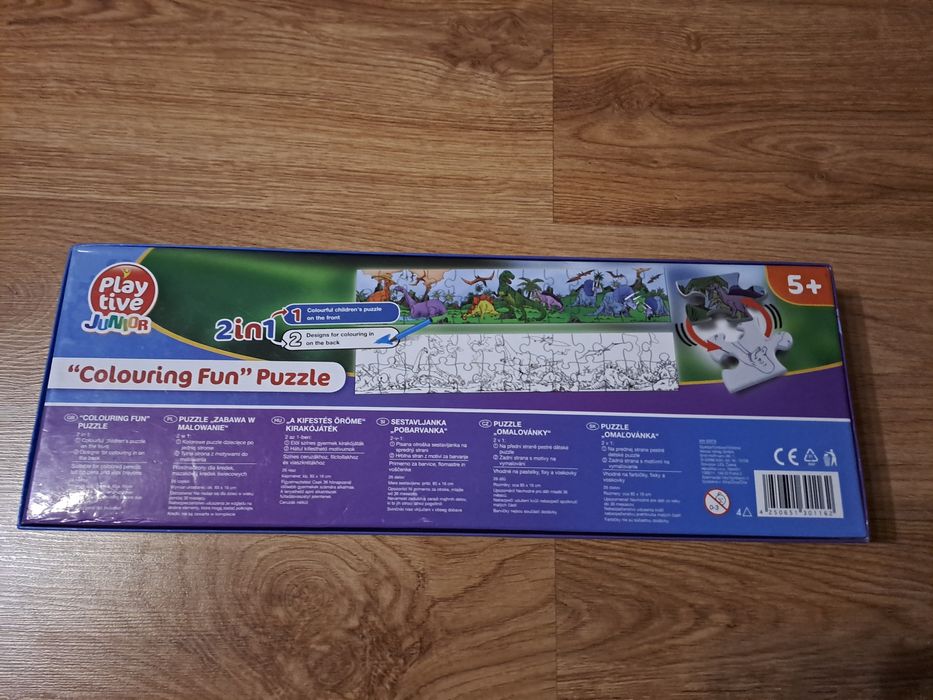 Puzzle Playtive Junior 5+ Colouring Fan Dinosaurs