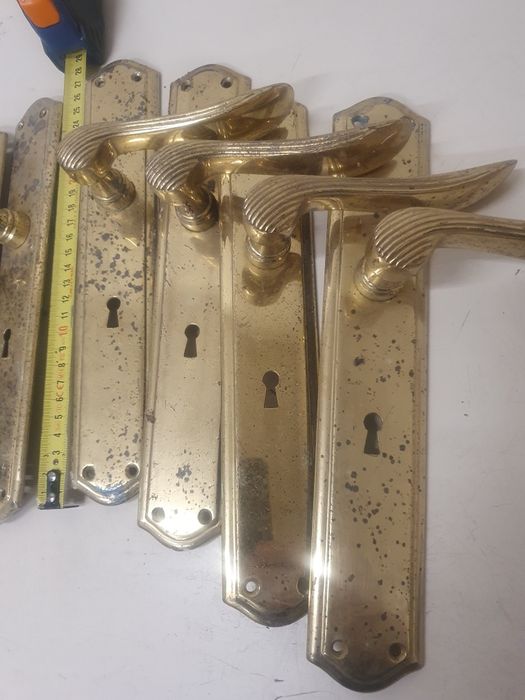 Puxadores portas antigos em latão