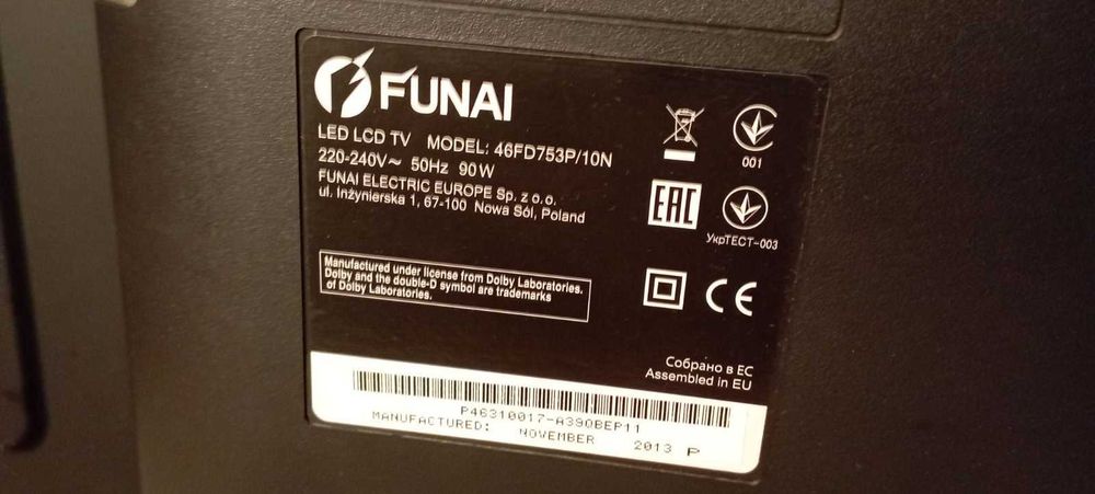 tv funai 46 cali full hd