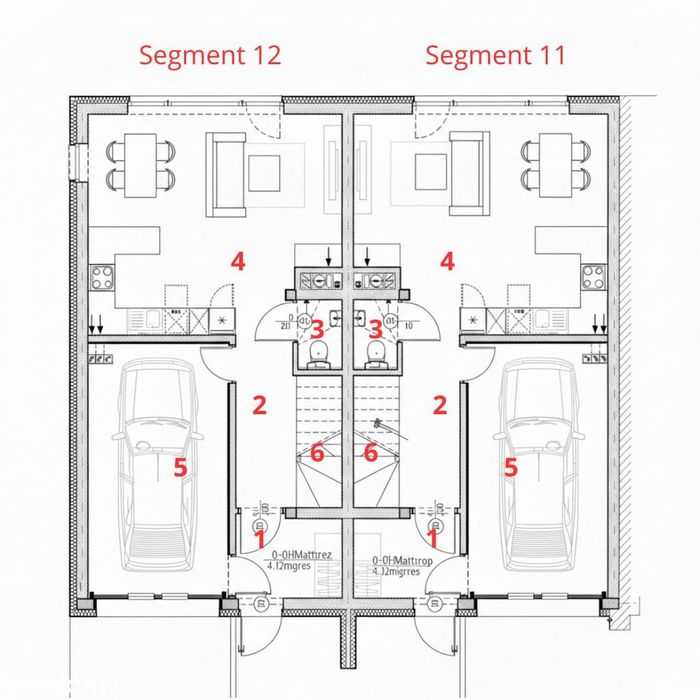 Segmenty i Bliźniaki z ogrodami przy lesie 102-108m² | Blisko PKP