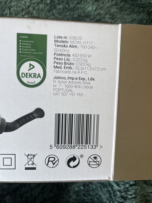 Escova de cabelo ar quente