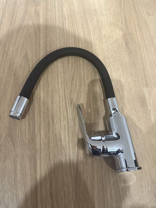 Bateria zlewozmywakowa do kuchni kuchenna z elastyczną wylewką chrom