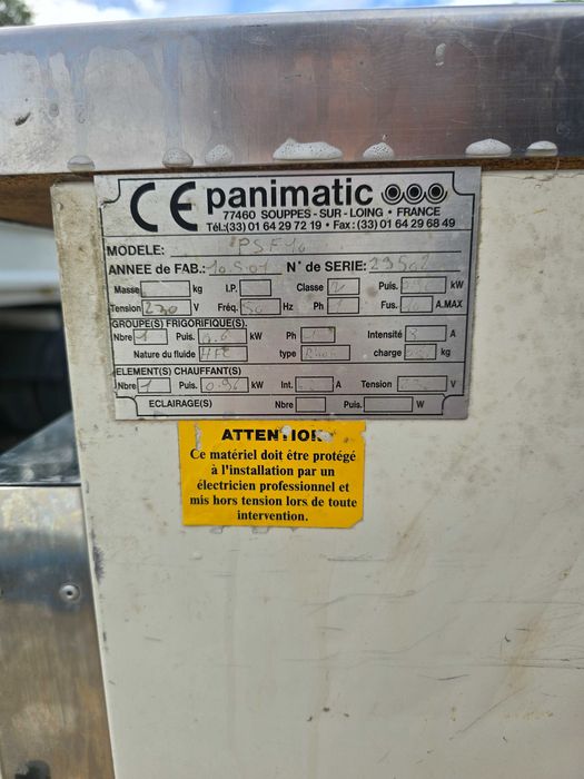 Câmara de Fermentação Controlada Panimatic – Modelo FPS N6 – França