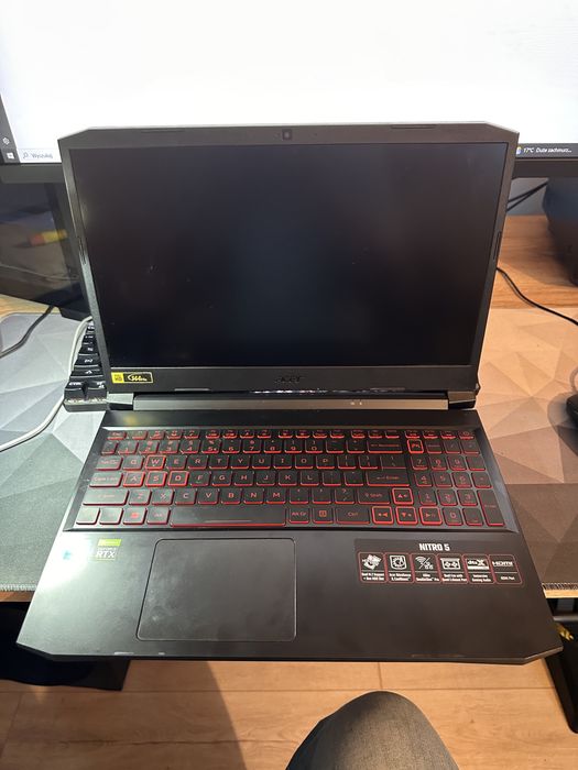 Laptop acer nitro 5 an515-57-58ba n20c1 rtx3050 i5-11400h 15.6” 144hz niesprawny