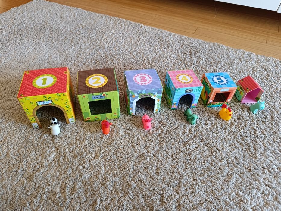 Imaginarium Stacking Cubes Happy Animals - 6 Cubos e Animais