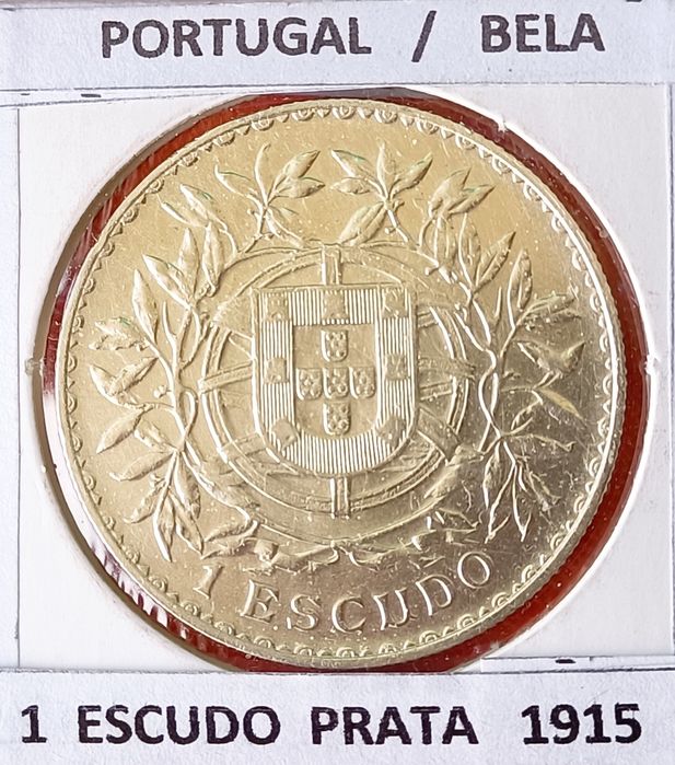 3 Moedas De 1 escudo em   Prata  da Primeira  República Portuguesa
