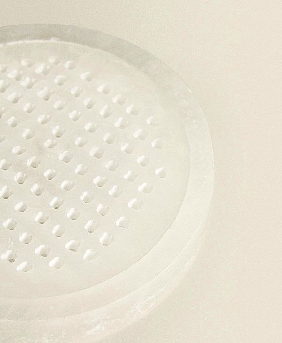 Saboneteira Alabastro Branco Perfurada Zara Home NOVO