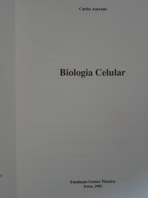 Biologia Celular de Carlos Azevedo