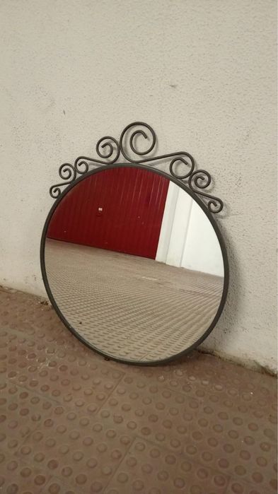 Espelho em ferro preto64550233467777120