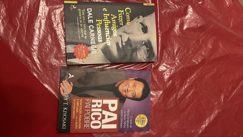 Livros Pai rico Pai pobre e  como fazer amigos e influenciar pessoas