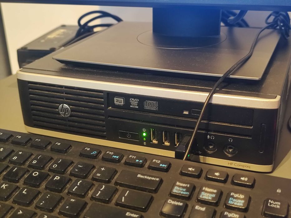 Kompletny zestaw komputerowy HP Compaq Elite 8200 + Monitor Dell 21,5'' SSD 240GB Windows 10