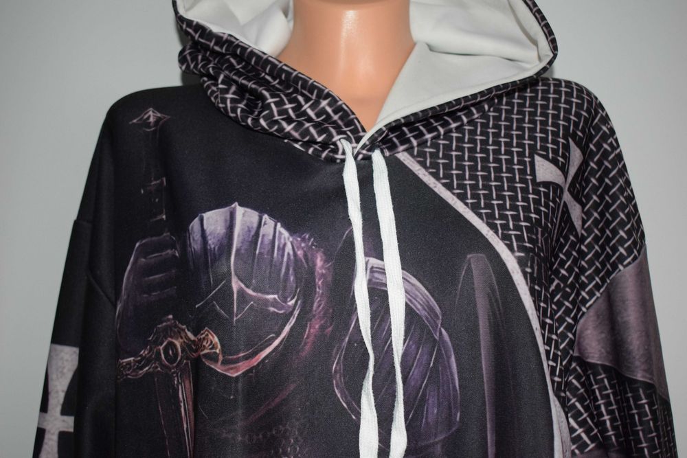 Bluza z kapturem Templariusz Rycerz 44/46 Nowa