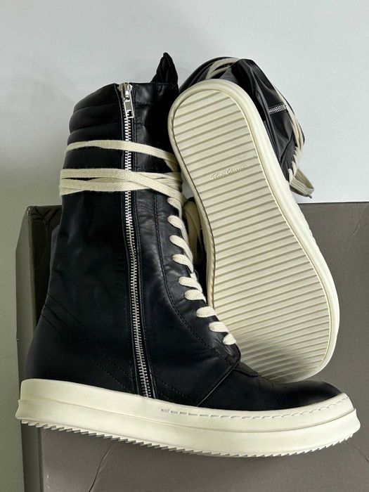 Rick Owens CargoBasket кеди кеды ботинки geobasket чорні черные 42 43