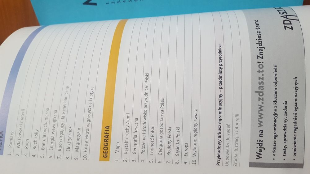 Egzamin gimnazjalny, repetytorium. Część matematyczno-przyrodnicza