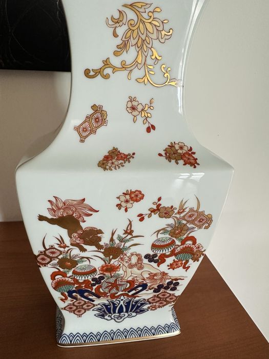 Talha jarra vaso oriental com tampa Vista Alegre - Samurai