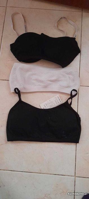 Pack 3 soutien "novos" 1 com etiqueta e 2 sem etiqueta