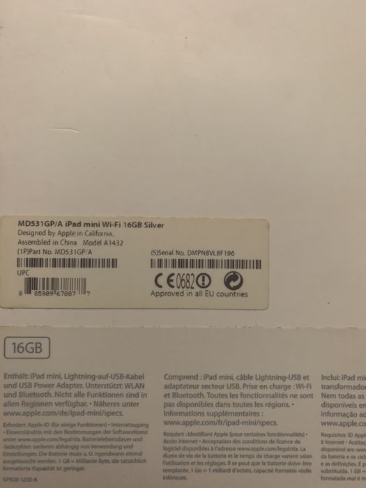 iPad Mini Modelo A1432
