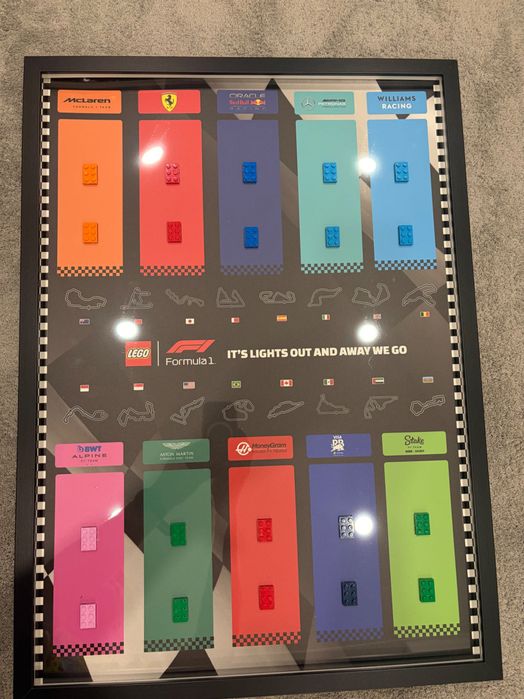 Quadro Decorativo Lego Speed Champions F1