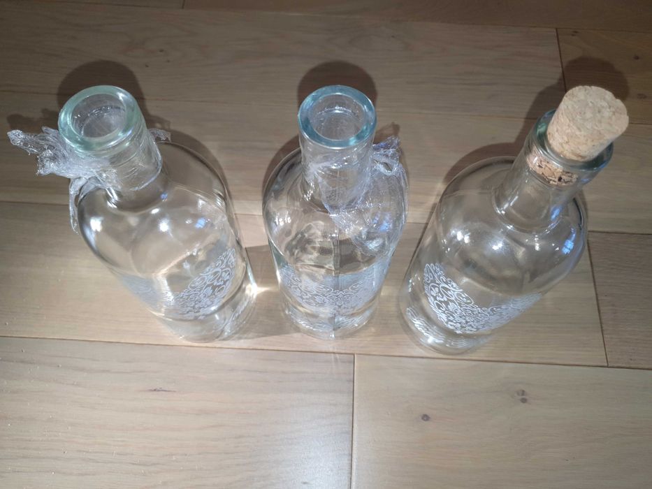 Butelki ozdobne Serce Sweet Home - idealne na lampke LED