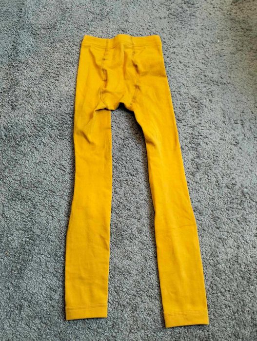 Legginsy musztardowe M
