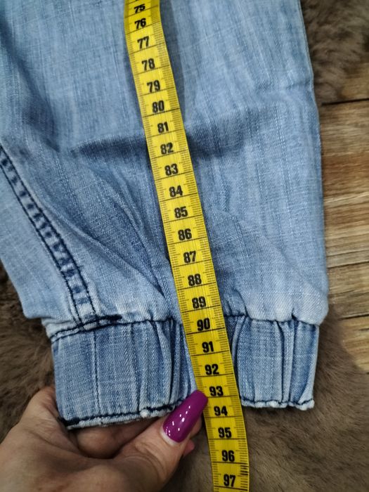 Spodnie męskie miękki jeans. Typu jogger. Rozmiar S/M