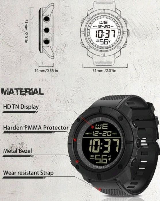 North Edge Tank 5BAR тактичний годинник