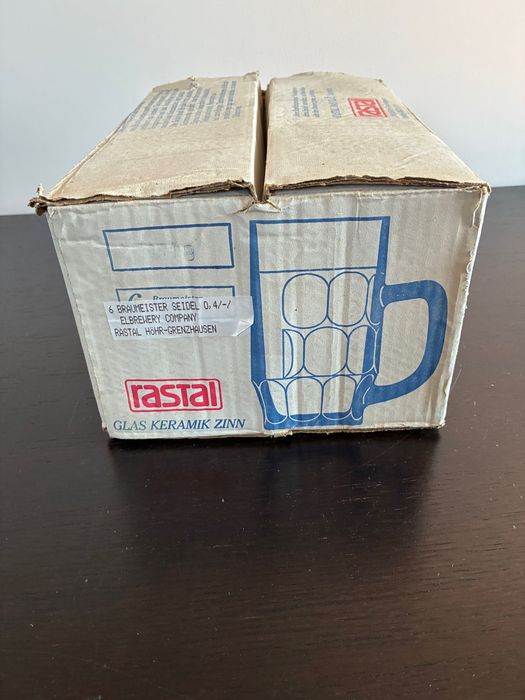 Nowe Kufle EB 6 sztuk - producent Rastal (początek lat 90.)