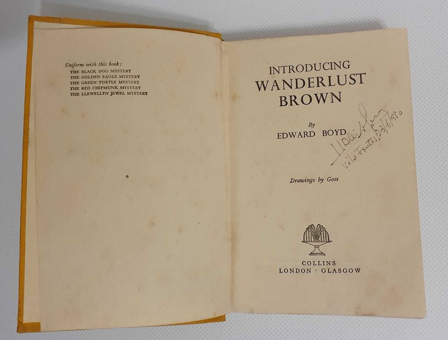 Livro INTRODUCING WANDERLUST BROWN, by Edward Boyd - 1948 - England