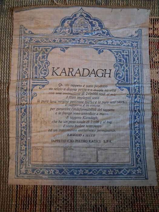Tapete Lã Karadagh