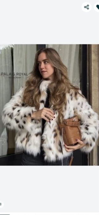 Шубка Zara искуственный мех