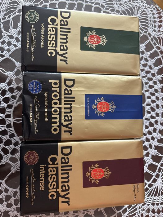 Kawa mielona Dallmayr  Classic , Prodomo i Intense 3 x 500 g plus gratis
