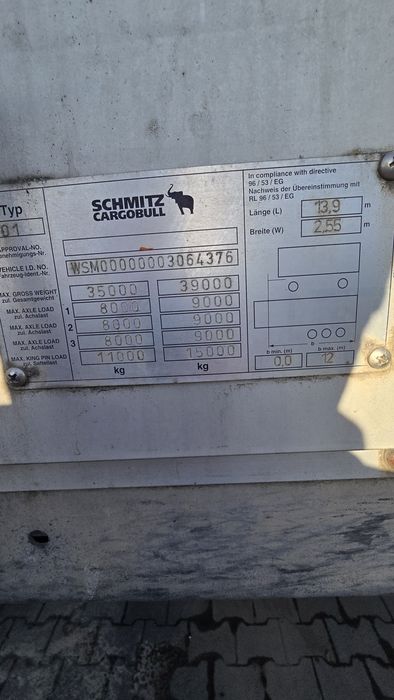Naczepa Schmitz  Cargobull