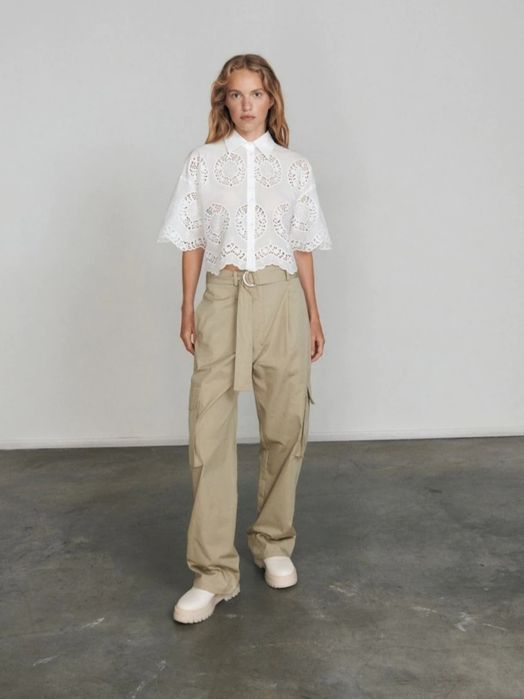 Брюки штани карго бавовняні жіночі cargo pants reserved