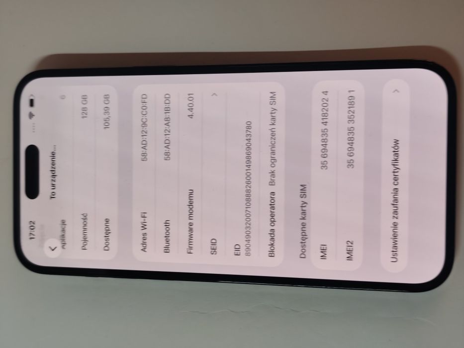 iPhone 14 pro max 128gb bateria 100%